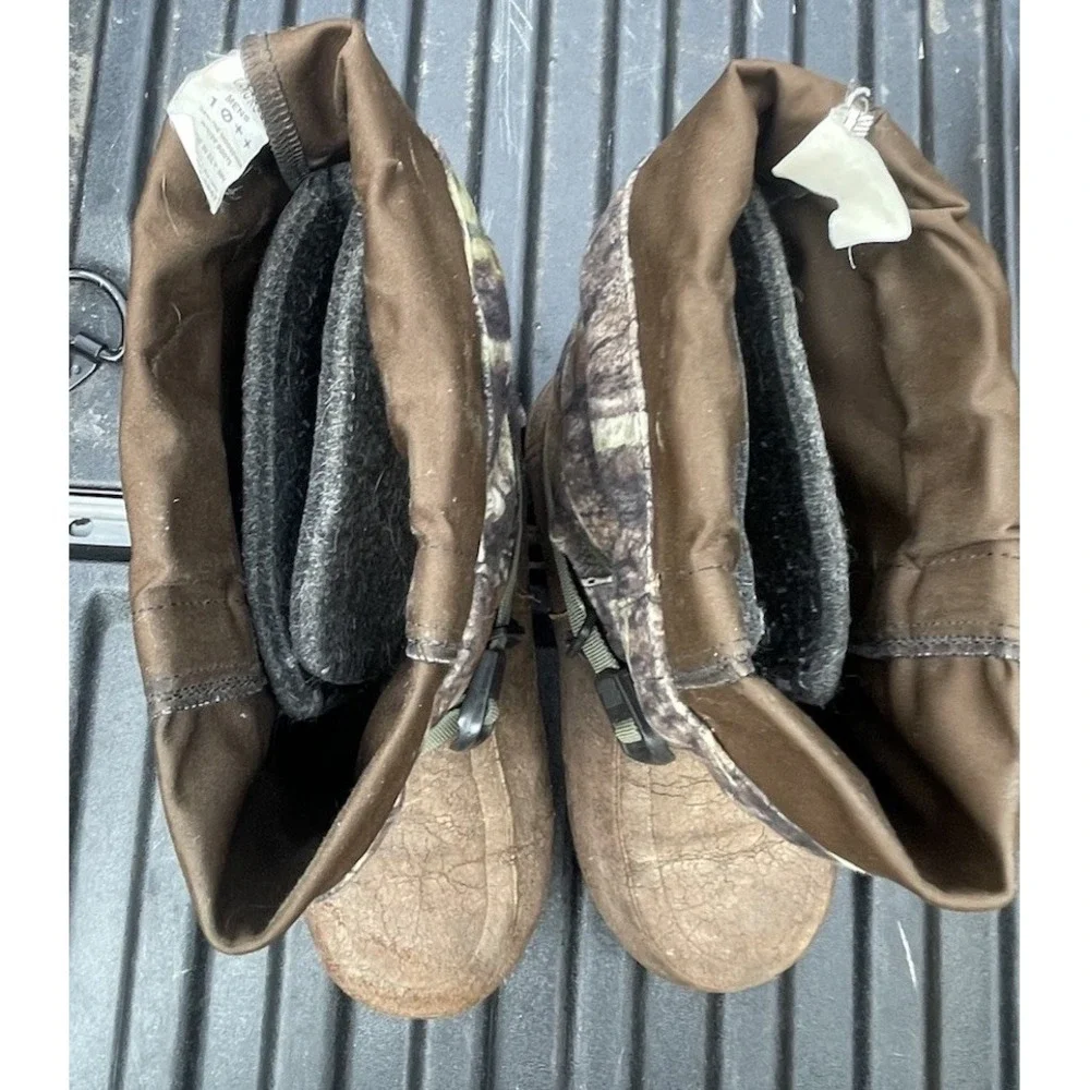Steger Mukluks Camuks Xtreme Camo Snow Boots Sz 10 XXW Moosehide -40F Box
